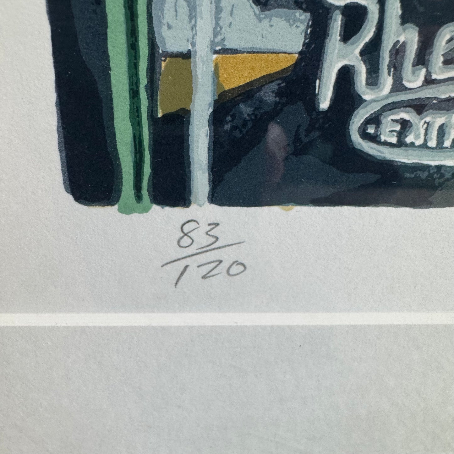 Vintage "Sandwich s" Original Signed and Numbered Screenprint by Ed Bordett