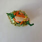 Jeweled Frog On A Leaf Trinket Box