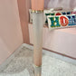 Vintage Pink Lucite Floor Lamp with Large Calla Lily Flower Shade