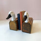 Vintage Wooden Goose Storage Box/Bookend