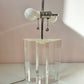 Vintage Lucite Diamond Block Lamp by Les Prismatiques/item