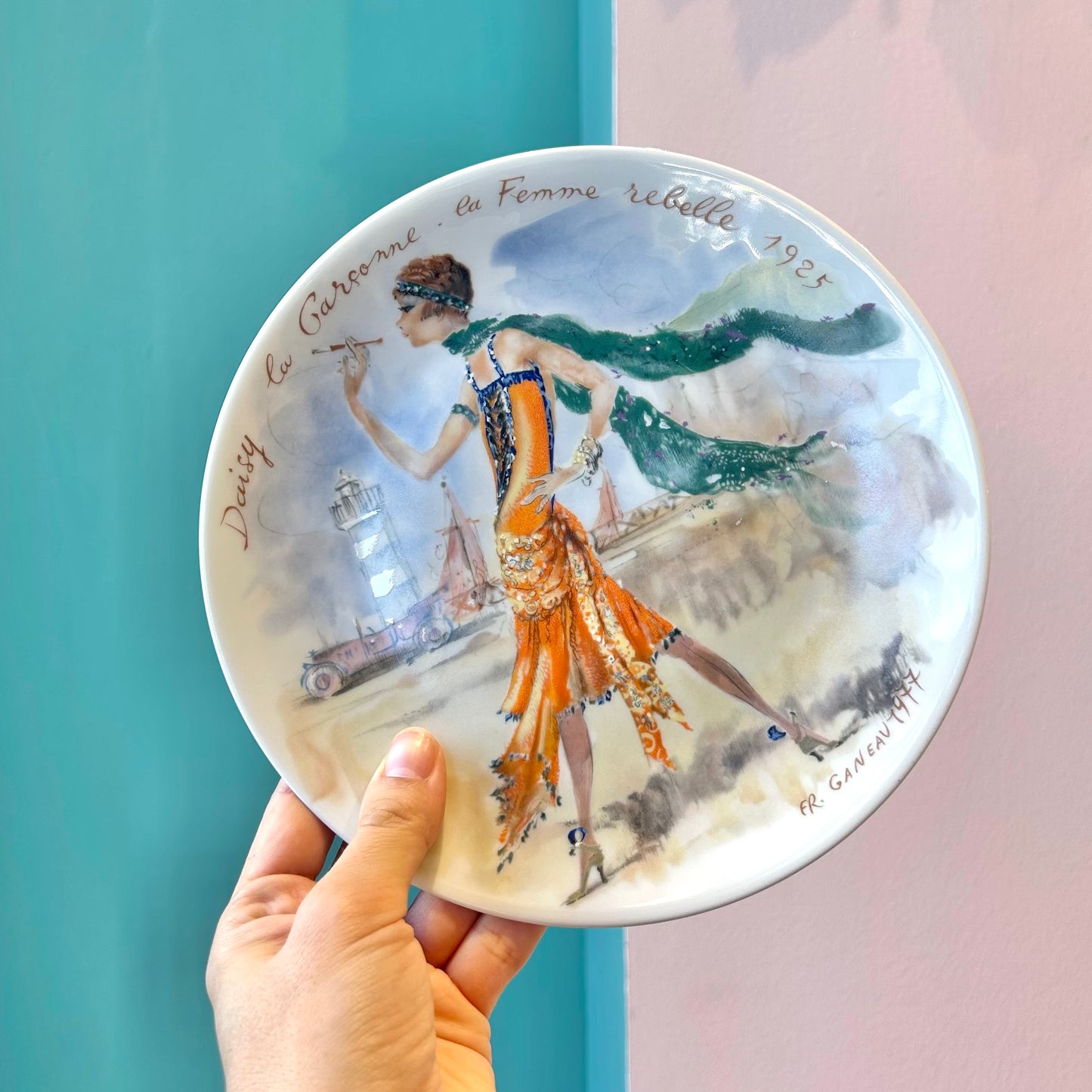 Set of 4 Vintage Porcelain “Women of the Century” Plates