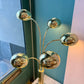 Vintage Five-Headed Brass Table Lamp