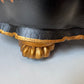 Vintage Large Hand Painted "Tortoise" Shell Lidded Jewelry Box by Castilian Imports