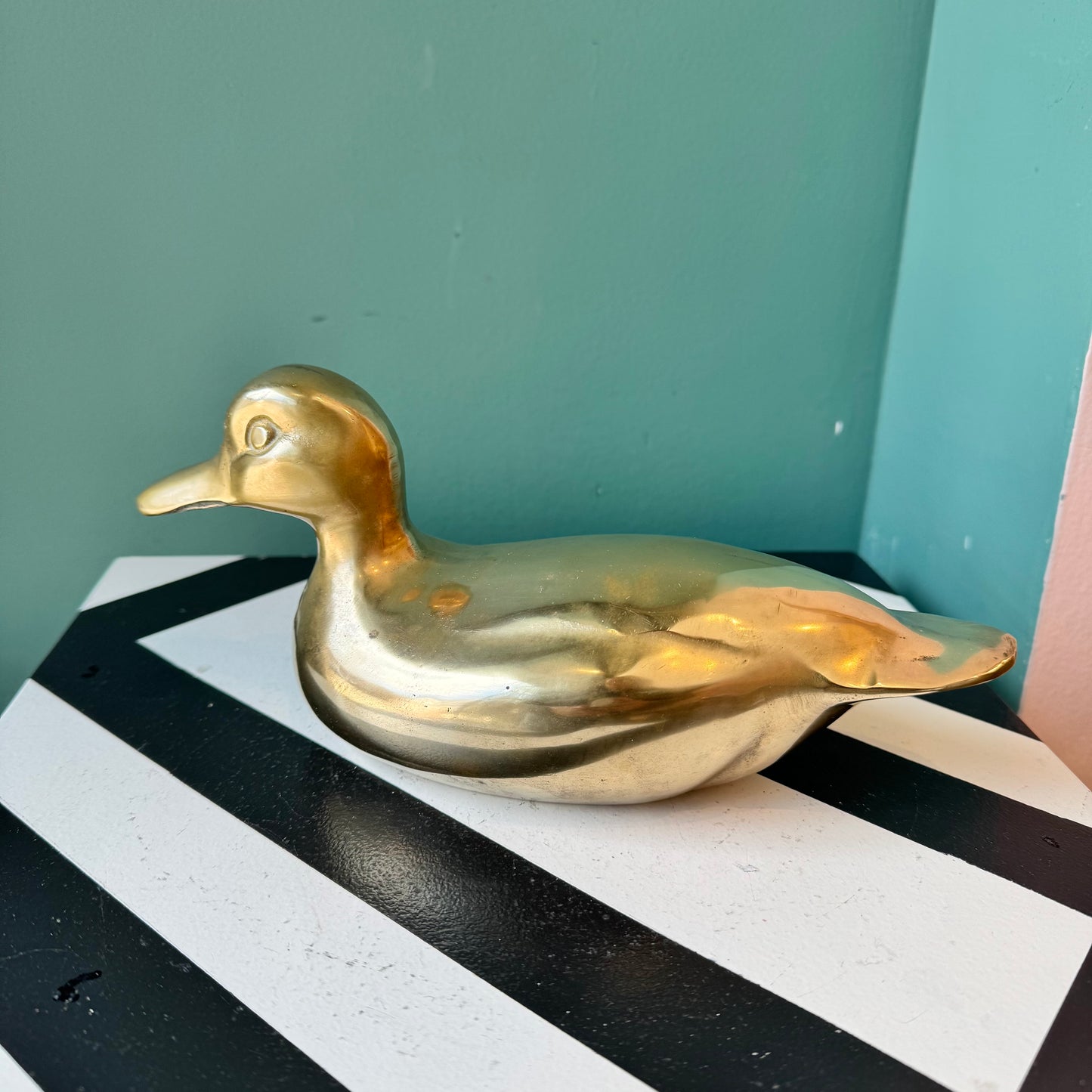 Vintage Brass Duck