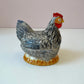 Vintage Michel Caugant French Ceramic Hen Tureen Dish