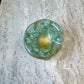 Chunky Vintage Blue and Gold Murano Glass Ashtray