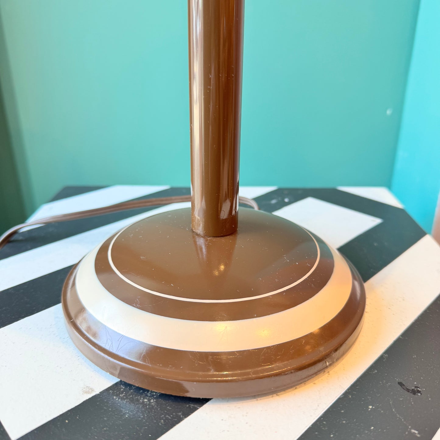 Vintage MCM Mushroom Dome Table Lamp