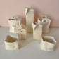 Vintage Pair of Ceramic "Paper Bag" Containers
