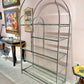 Vintage DIA Style Chrome and Glass Arched Etagere
