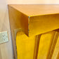 Karl Springer Style Gold Leaf Stepped Console Table