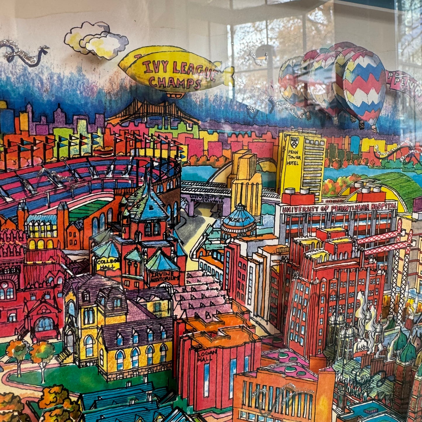 Vintage "University of Pennsylvania" 3D Artwork Signed Numbered Artist Proof by Szynal