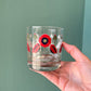 Red Poppy Rocks Glasses - PAIR