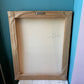 Vintage Girl with Cat Velvet Portrait - Signed and Dated