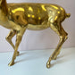 Vintage Extra Large Brass Stag Deer Statue