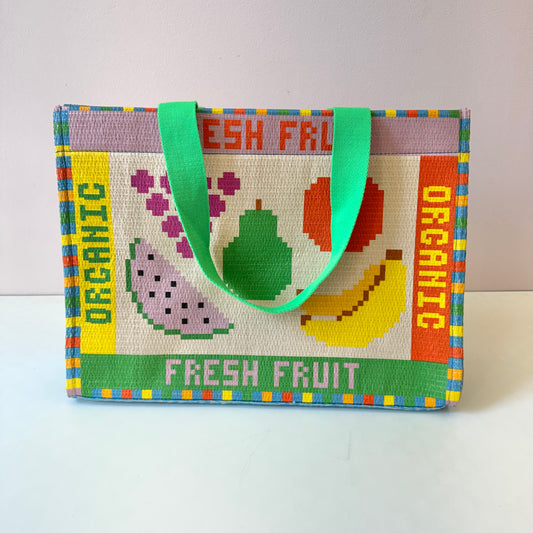Fresh Fruit Rattan Market Bag by Ban.do