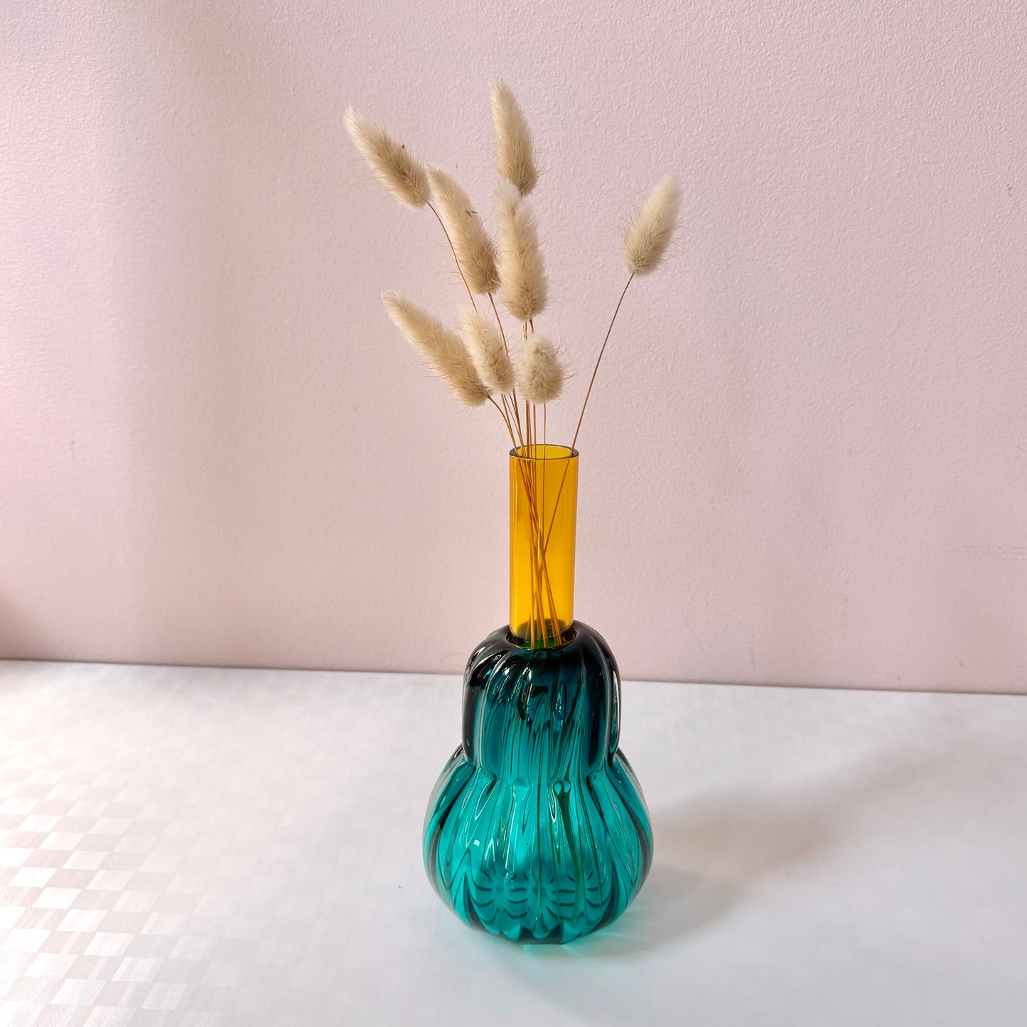 Vintage Glass Jewel Bud Vase By Chatham Glass Co.