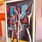 Vintage Framed 1980 "Pablo Picasso: A Retrospective" Exhibition Poster