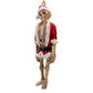 Skeleton Santa Ornament