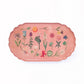 Festival of Flowers Scalloped Enamel Tray by Roomytown London