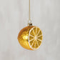 Glass Lemon Half Ornament