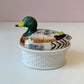 Vintage Ceramic Mallard Duck Tureen Serving Dish