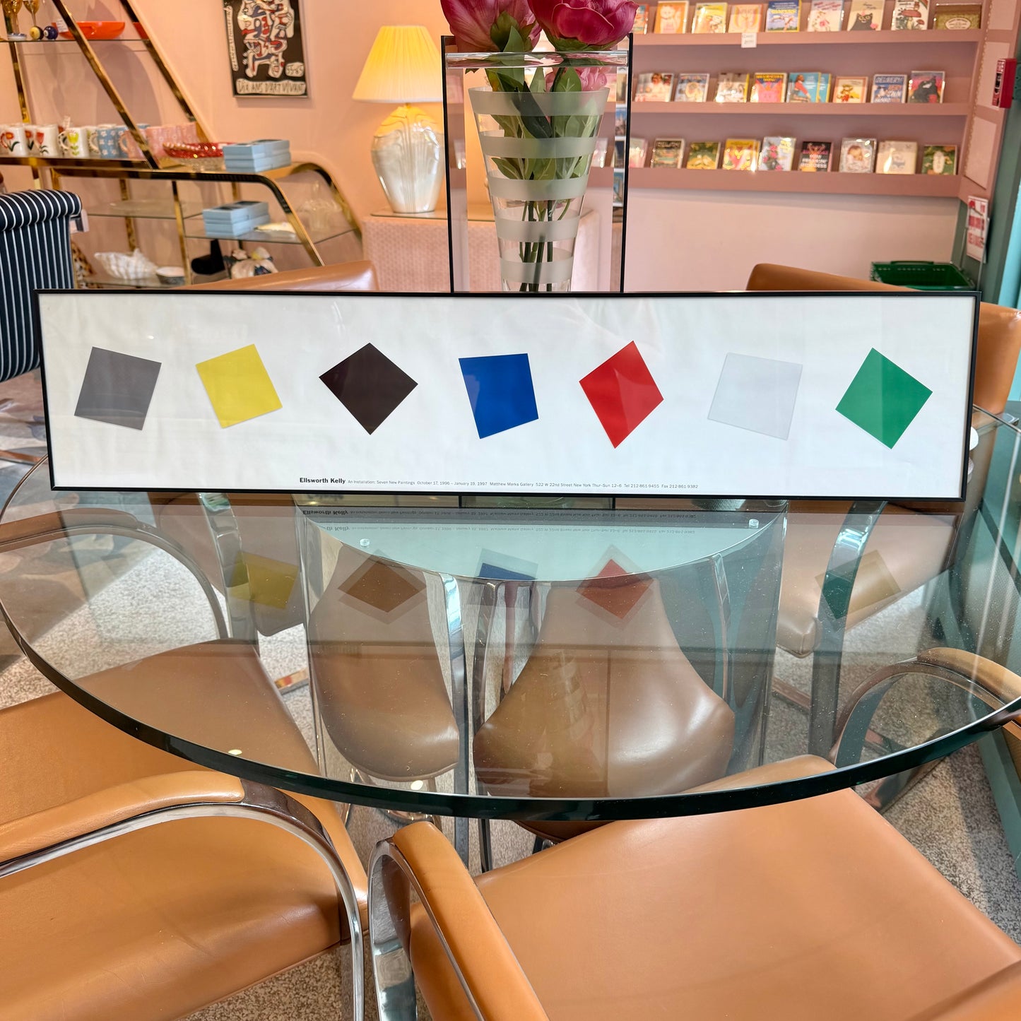 Vintage Ellsworth Kelly Framed Exhibition Poster