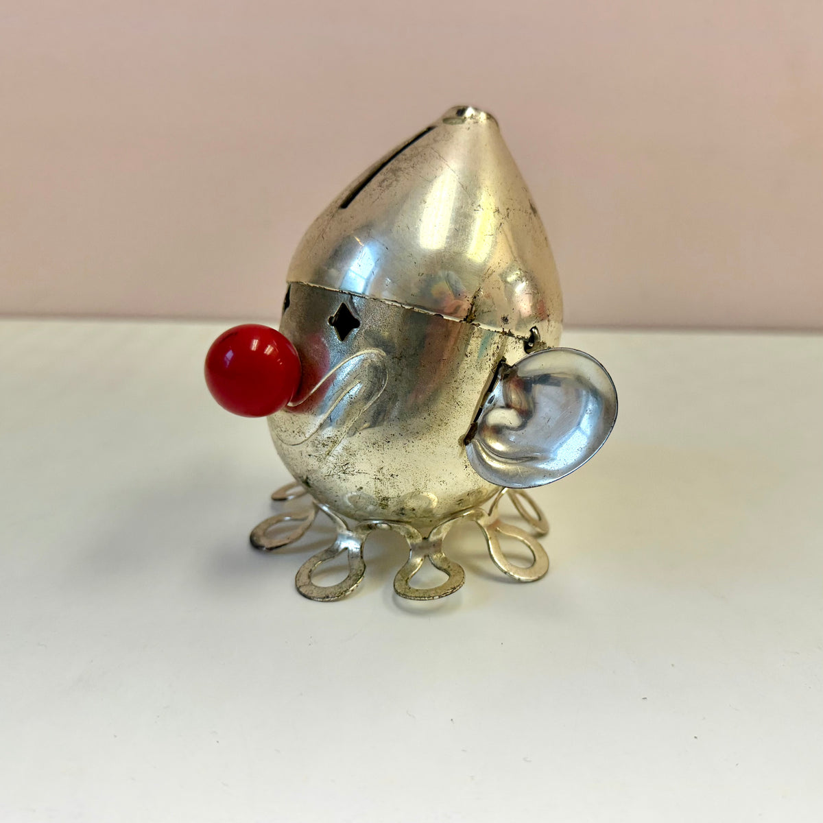 Vintage 1930's Tin Clown Coin Bank by Warren Dontigney for the Napier Co.