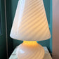 Extra Large Vintage Blush Pink Murano Mushroom Lamp