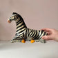 Vintage Paper Mache Zebra Statue