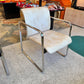 Vintage Chrome and Crackled Faux Leather Chair by Peter Protzman for Herman Miller/item