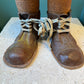 Vintage Folk Art Ceramic Shoes Stool/Plant Stand