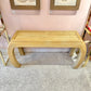 Vintage Curve Legged Pencil Reed Style Console Table