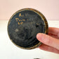 Vintage Hand Painted Lacquer Gold Swirl Floral Trinket Box