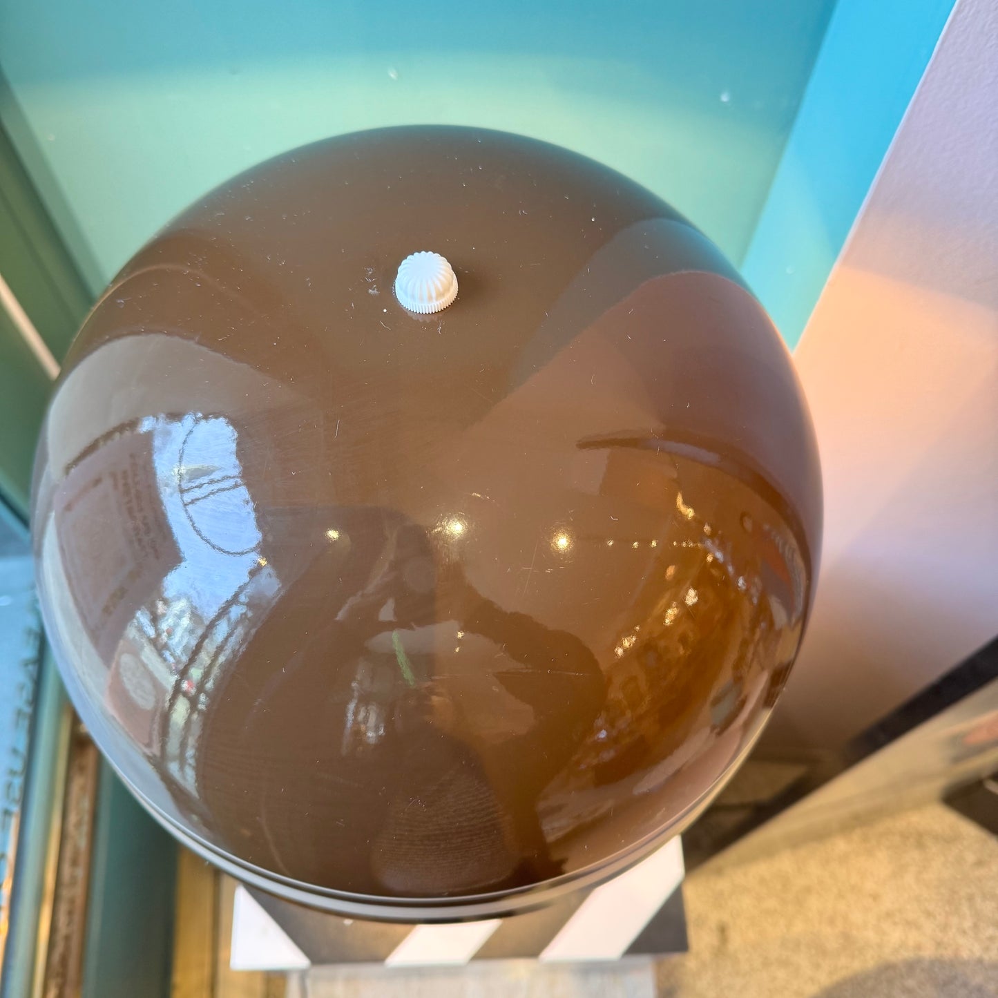 Vintage MCM Mushroom Dome Table Lamp