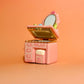 Pink Vanity Dresser Trinket Box
