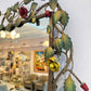 Vintage 1960's Wrought Iron Rose and Vine Mirror