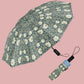 William Morris Pimpernel Blue/Green Travel Umbrella