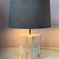 Vintage Lucite Diamond Block Lamp by Les Prismatiques/item
