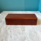 Vintage Three Compartment Wooden Box