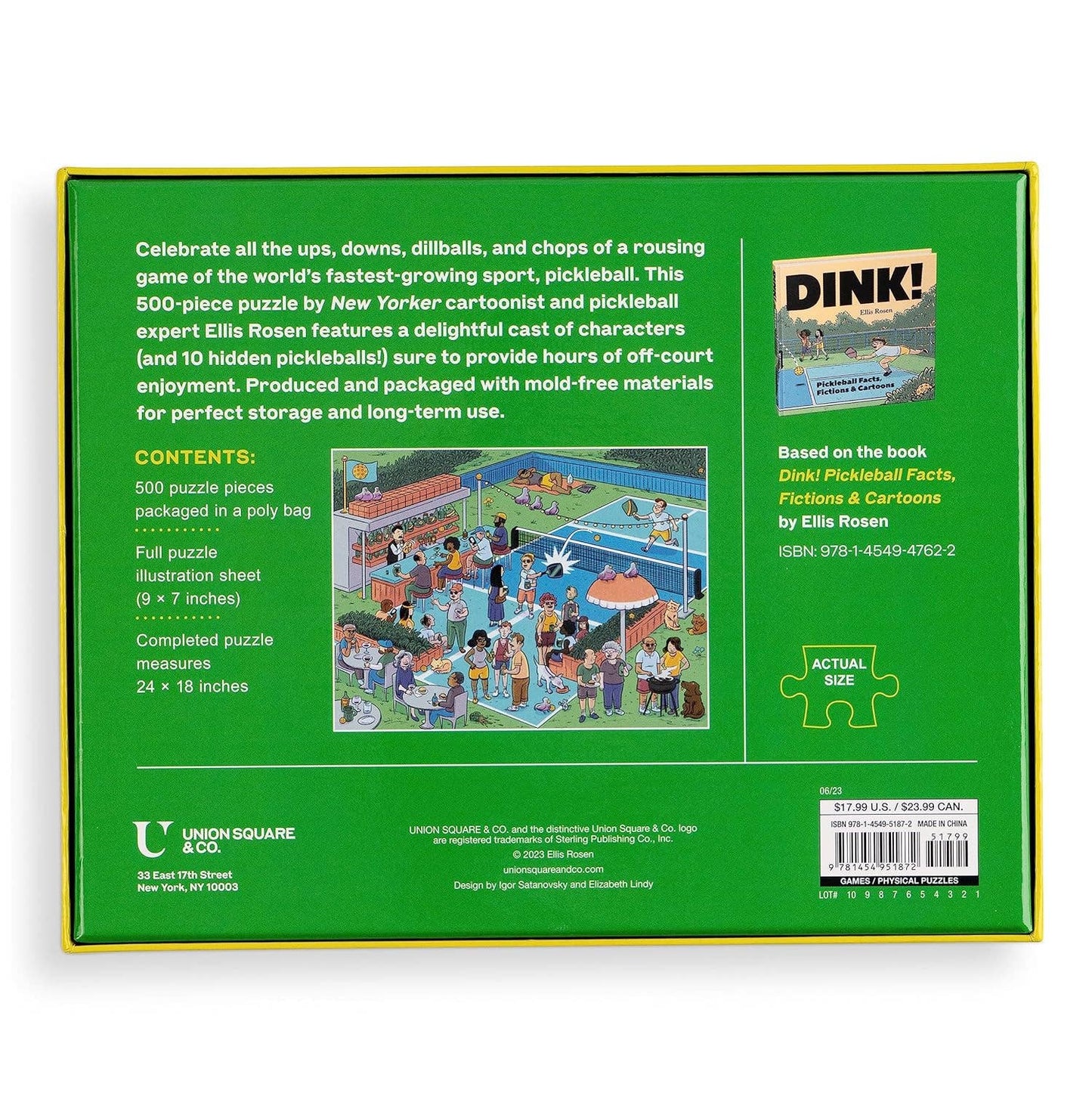 Pickleball Jigsaw Puzzle: Based on the Book Dink!