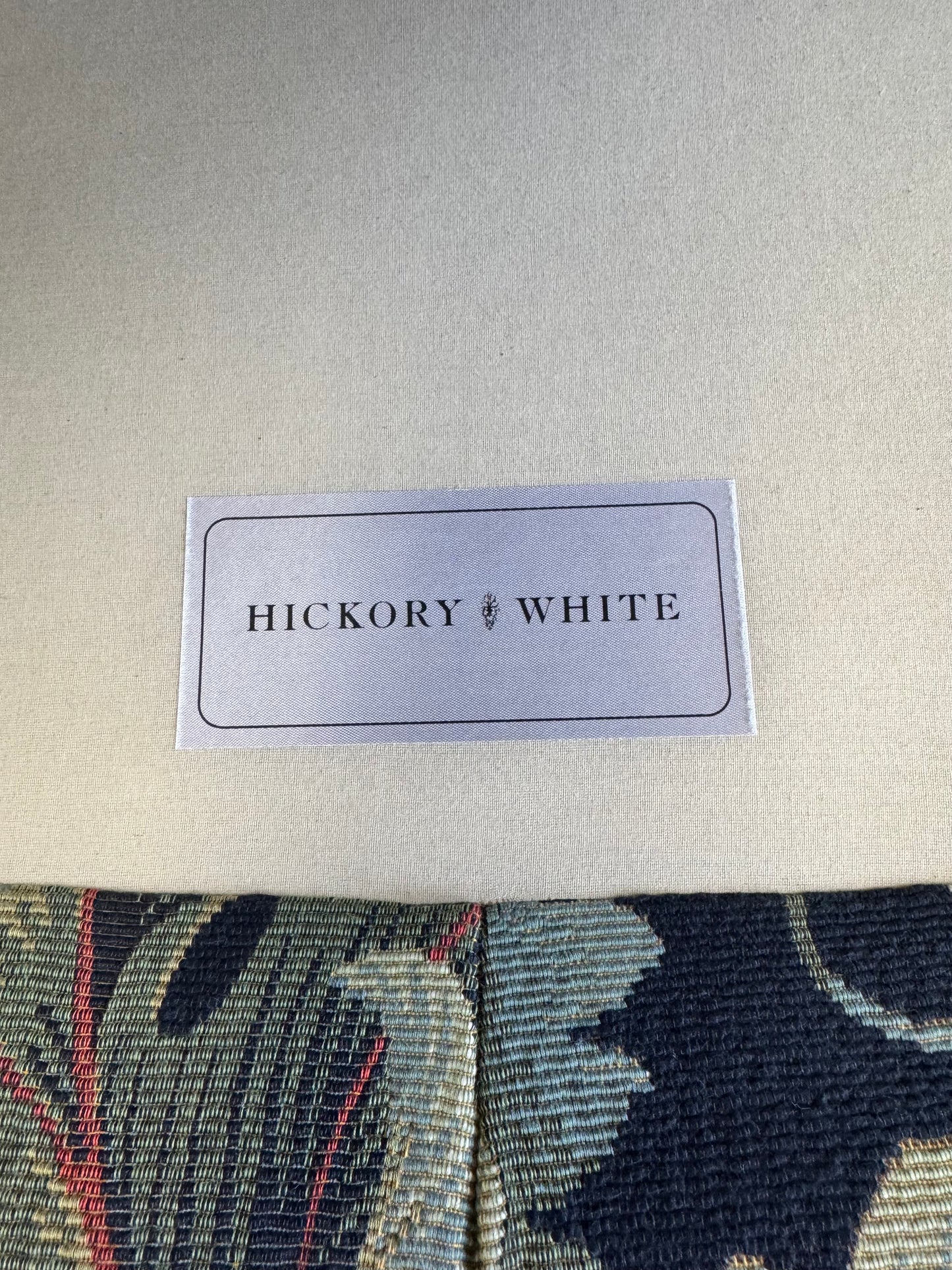 Vintage Hickory White Swiveling Lounge Chair/item