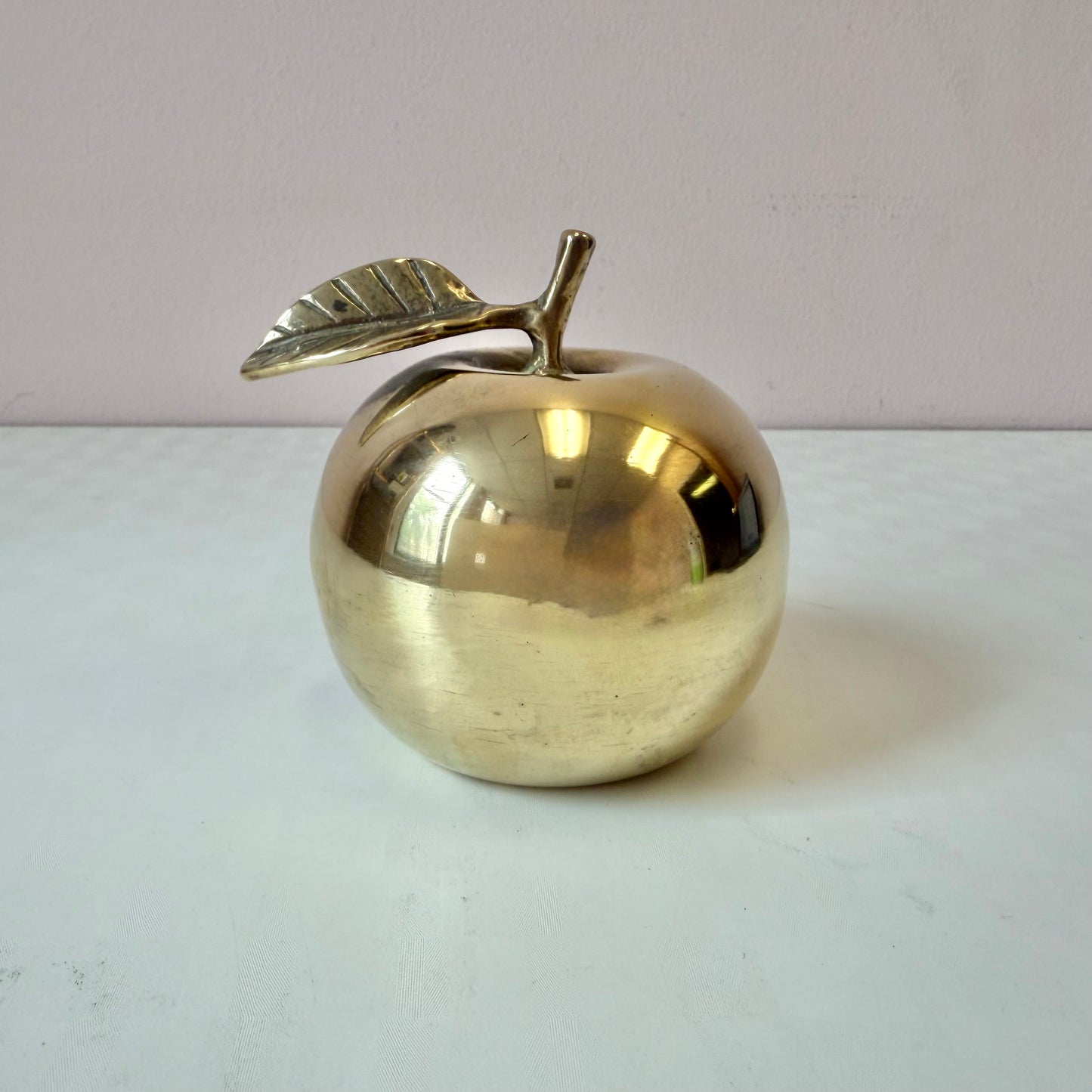 Vintage Brass Apple Bell