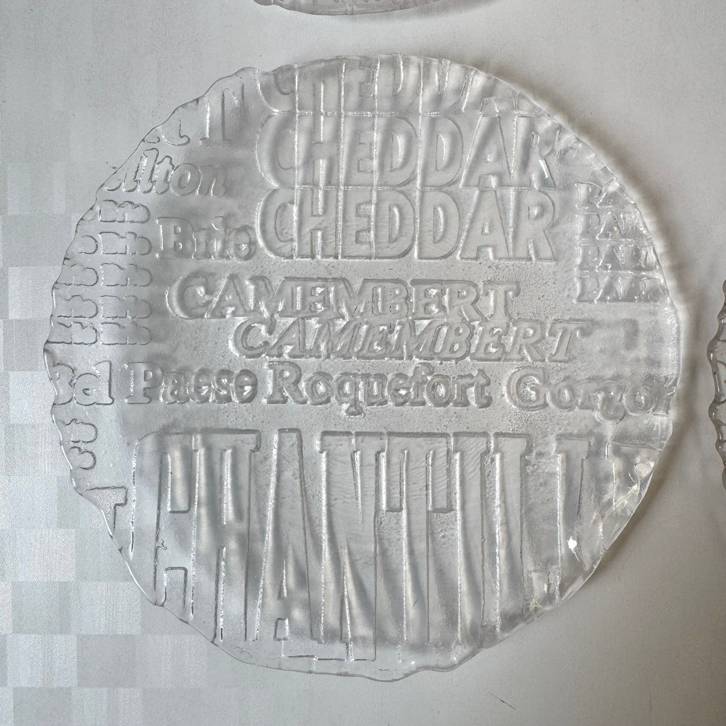 Set of 4 Vintage Royal Krona Sweden Cheese Plates By Bengt Edenfalk