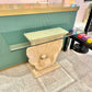 Vintage Rectangular Glass and Shell Base Console Table by Renoir Designs