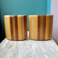 Mid Century Pair of Wood Block Bookends