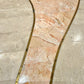 Vintage Tessellated Travertine Side Table by Casa Bique