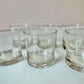 Vintage Mid-Century Georges Briard Textured Dot Rocks Glasses- Set of 6