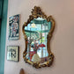 Vintage Large Rococo Giltwood Style Mirror by Union City Mirror