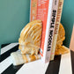 Pair of Vintage Alabaster Native American Indian Bookends